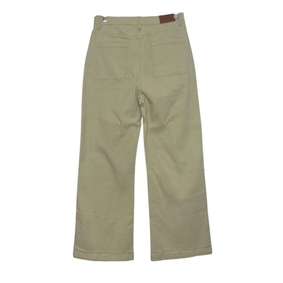 Genleck Wide Leg Jeans Pants Womens Size 10 Beige Tan New Casual Pockets - Picture 2 of 11
